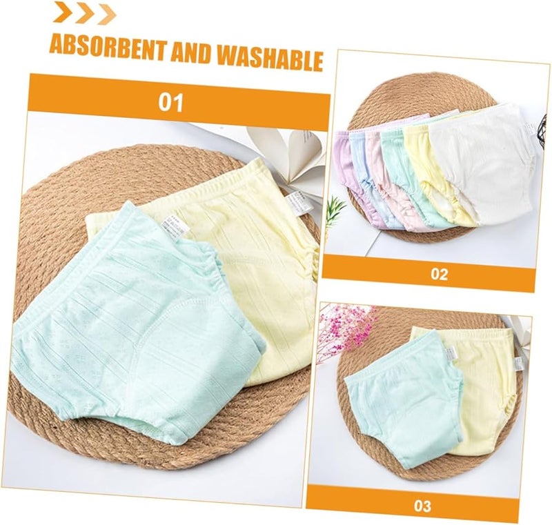 Potty Training Pants For Girls 2 Pack Breathable Cotton Leak Proof Assorted Colors - Image 4